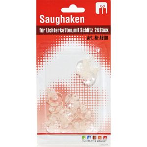 Kleine zuignappen haakjes/ophanghaakjes - 24x stuks - 2 cm