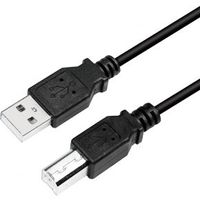 LogiLink CU0007B USB-kabel 2 m USB 2.0 USB A USB B Zwart - thumbnail