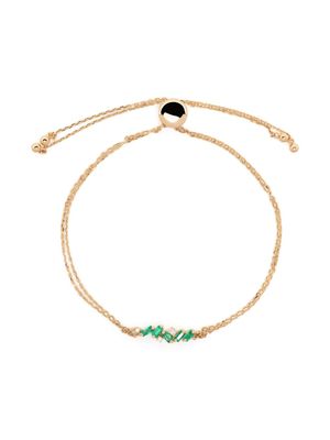 Suzanne Kalan bracelet Willow en or 18ct serti d'émeraudes