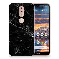 Nokia 4.2 TPU Siliconen Hoesje Marmer Zwart - Origineel Cadeau Vader - thumbnail