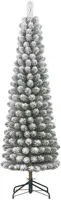 Black Box Trees Charlton Pilar kunstkerstboom besneeuwd groen 155cm