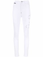 Philipp Plein legging à logo imprimé - Blanc - thumbnail