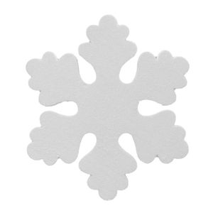 1x Witte decoratie sneeuwvlok van foam 25 cm   -
