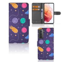 Samsung Galaxy S21 | Wallet Case | met Pasjes | Space