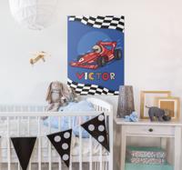 Formule 1 kinder poster met naam