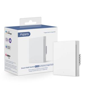 Aqara Smart Wall Switch H1 (zonder NUL, single rocker)