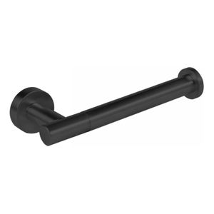 Tres Max toiletrol houder rond zwart mat