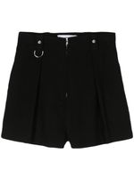 IRO short Malda à taille haute - Noir