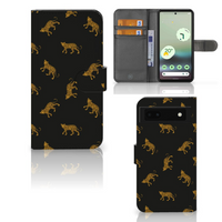 Telefoonhoesje met Pasjes voor Google Pixel 6A Leopards