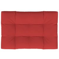 vidaXL Palletkussen 120x80x12 cm stof rood - thumbnail