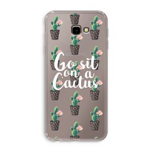 Cactus quote: Samsung Galaxy J4 Plus Transparant Hoesje