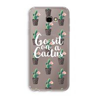 Cactus quote: Samsung Galaxy J4 Plus Transparant Hoesje