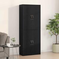 Kasten - 2 stuks - Zwart Eiken - 69,5x34x180 cm - Geengineerd Hout