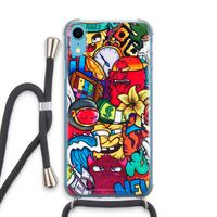 No Rules: iPhone XR Transparant Hoesje met koord