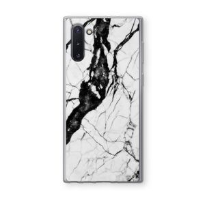 Witte marmer 2: Samsung Galaxy Note 10 Transparant Hoesje