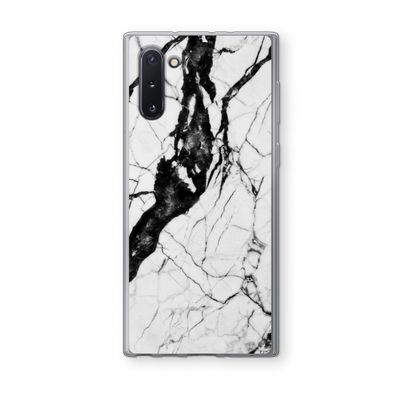 Witte marmer 2: Samsung Galaxy Note 10 Transparant Hoesje