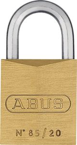 ABUS Cilinderhangslot | breedte slotlichaam 21 mm | messing gelijksluitend 0393 | 1 stuk - 2434 2434a