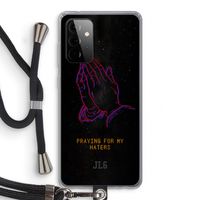 Praying For My Haters: Samsung Galaxy A72 5G Transparant Hoesje met koord