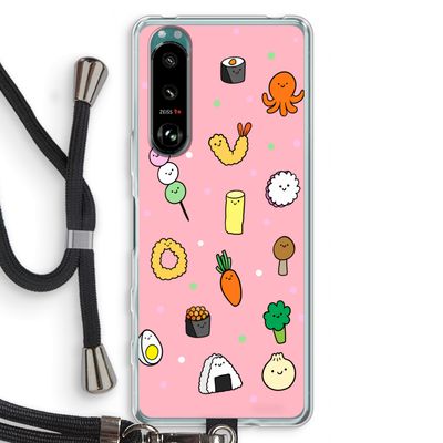 Happy bento friends: Sony Xperia 5 III Transparant Hoesje met koord
