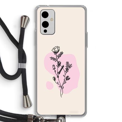 Roses are red: OnePlus 9 Transparant Hoesje met koord