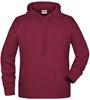 James & Nicholson JN8024 Men´s Hoody - /Burgundy-Melange - XL