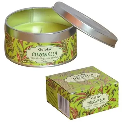 Goloka Geurkaars in blik - Citronella