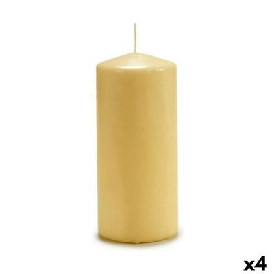 Kaars Acorde Crème 9 x 20 x 9 cm 8,7 x 20 x 8,7 cm (4 Stuks)