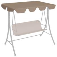 VidaXL Vervangingsluifel voor schommelbank 188/168x145/110 cm taupe