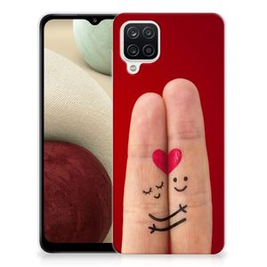 Samsung Galaxy A12 Silicone Back Cover Liefde - Origineel Romantisch Cadeau