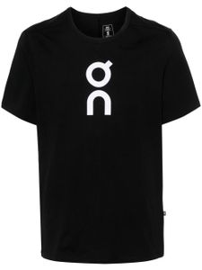 On Running t-shirt à imprimé monogrammé - Noir