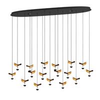 Stars of Light Zwarte hanglampDracera met goud - 390343