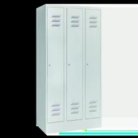 Kledinglocker voor 3 personen - H.185 x B.90 cm - Lichtgrijs (RAL7035) Lichtgrijs (RAL7035)