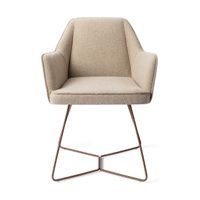 Jesper Home Tome eetkamerstoel beehive rose Great Greige