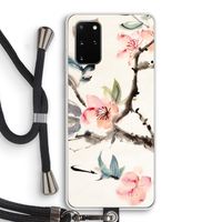 Japanse bloemen: Samsung Galaxy S20 Plus Transparant Hoesje met koord