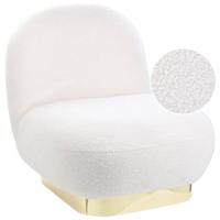 Beliani - LOVIISA - Fauteuil - Wit - Polyester - thumbnail