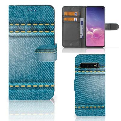 Samsung Galaxy S10 | Wallet Case | met Pasjes | Jeans