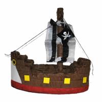 Pinata Piratenschip - verjaardag pinata - 45 x 20 x 45 cm - Papier