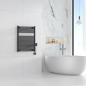 Calor Elara elektrische radiator met Smart Wifi 60x76.6cm mat zwart 400W