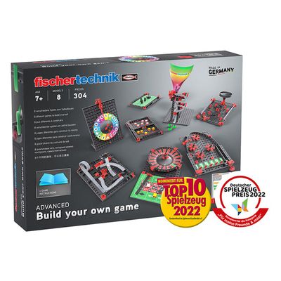 Fischertechnik advanced build your own game bouwset, 304dlg.