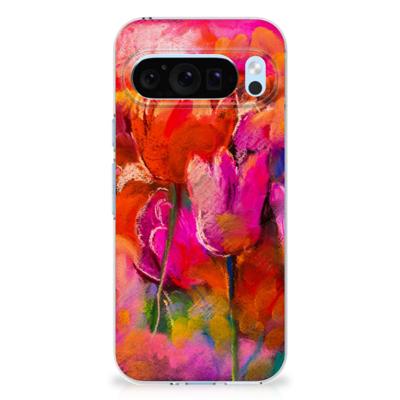 Hoesje maken Google Pixel 9 | 9 Pro Tulips Hoesje maken Google Pixel 9 | 9 Pro Tulips