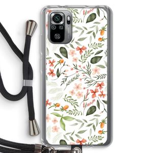 Sweet little flowers: Xiaomi Redmi Note 10S Transparant Hoesje met koord