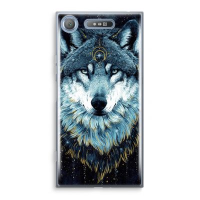 Darkness Wolf: Sony Xperia XZ1 Transparant Hoesje