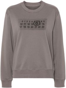 MM6 Maison Margiela t-shirt à motif signature - Gris