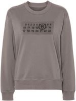 MM6 Maison Margiela t-shirt à motif signature - Gris - thumbnail