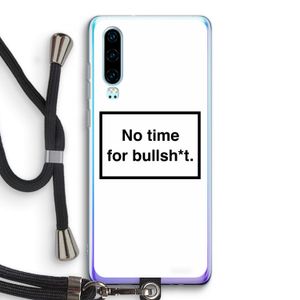 No time: Huawei P30 Transparant Hoesje met koord