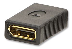 Lindy 41020 tussenstuk voor kabels DisplayPort Zwart