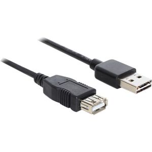 DeLOCK EASY-USB-A 2.0 male > USB-A 2.0 female verlengkabel 5 meter