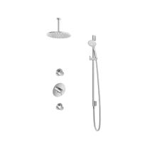 Hotbath Get together IBS2R Regendoucheset inbouw - 15cm plafondarm - 30cm ronde hoofddouche - 3 standen handdouche glijstang - chroom IBS2RCR1257