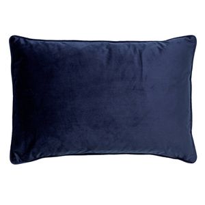 Dutch Decor - FINN - Sierkussen velvet Insignia Blue 40x60 cm - donkerblauw