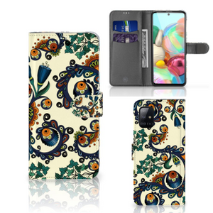 Wallet Case Samsung Galaxy A71 Barok Flower